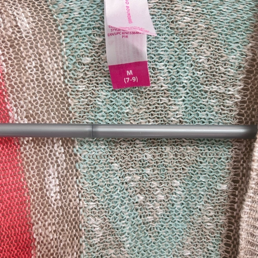 No Boundaries Vibrant Women's Cardigan Sweater - Picture 2 of 3